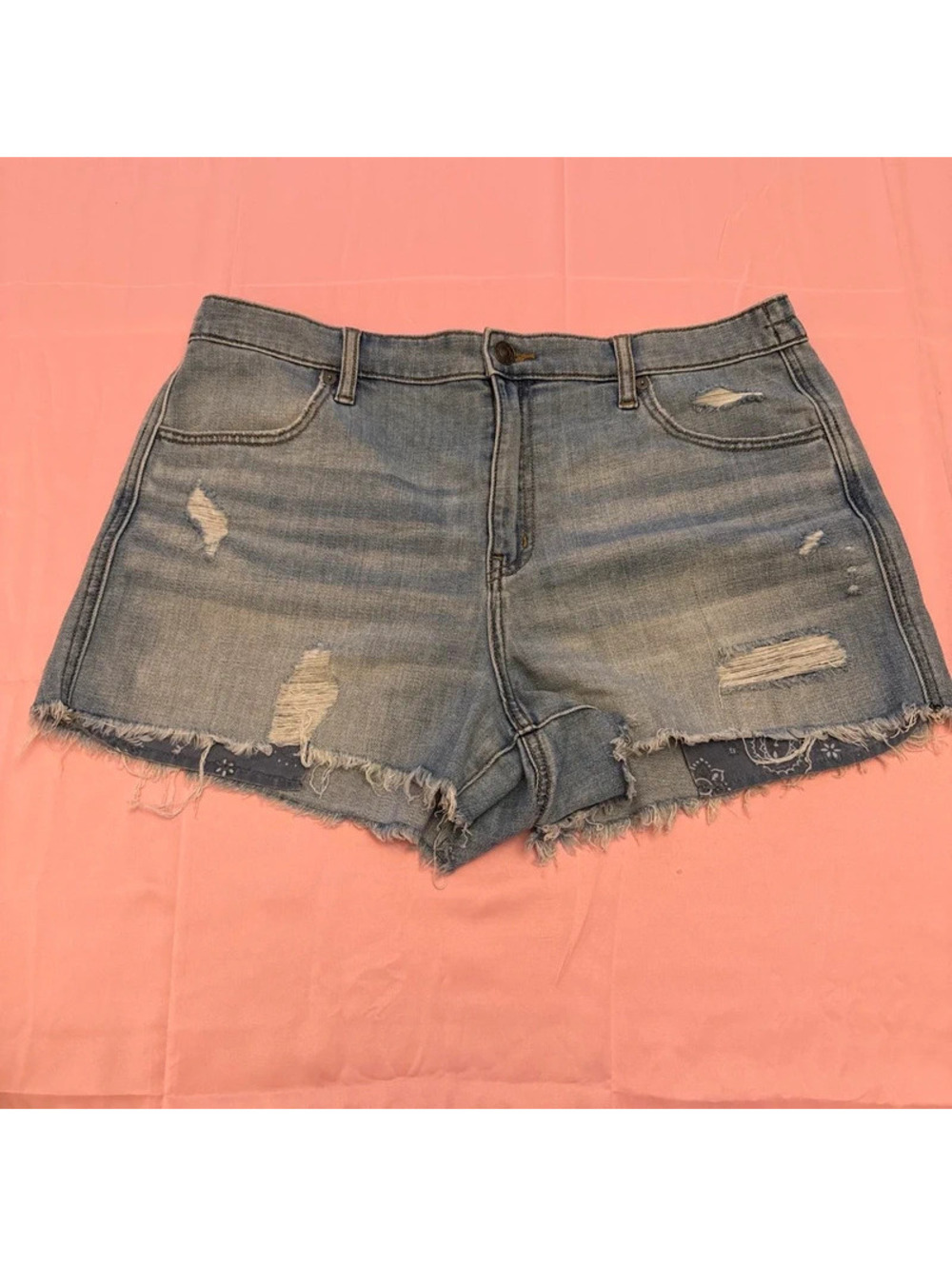 Aerie distressed denim shorts